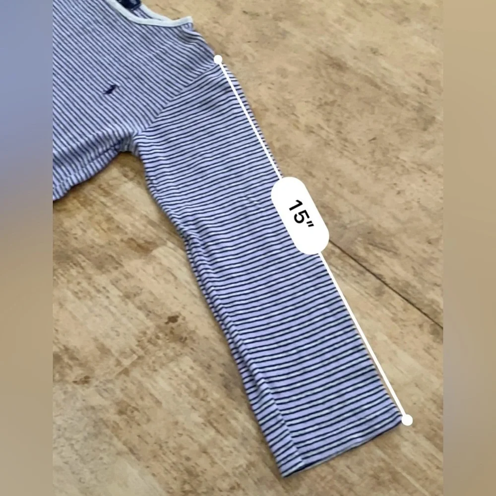 Ralph Lauren Girls’ Sz‎ 6 Purple/Black Striped Long Sleeve Cotton Shirt